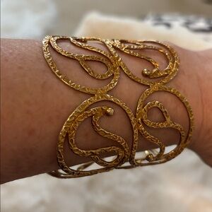 Julie Miles Gold Filagree Cuff